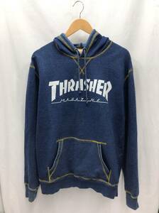 THRASHER スラッシャー パーカー フーディ 長袖 ブルー サイズL 23100502