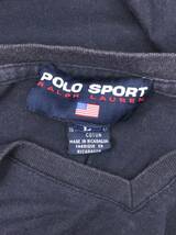 POLO SPORT RALPH LAUREN ポロスポーツ ラルフローレン 半袖 Tシャツ Ｖネック ネイビー Lサイズ 23101201_画像4