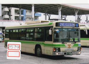 [ bus photograph ][2579] Osaka city traffic department Isuzu L ga36-0788 2008 year 11 month about photographing KG size, bus to the fan, child .