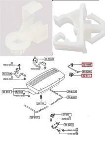 【新品未開封：送料無料】マツダ オートザム AZ-1 /スズキ キャラ 純正 エンジンフード ホルダー ロッド２個