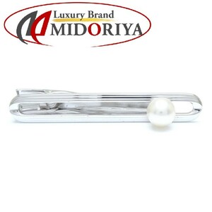 MIKIMOTO ミキモト ネクタイピン タイピン パール7.3ミリ 真珠 メンズ シルバー925/290539【中古】