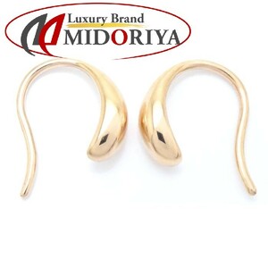  hook earrings 1.6 gram K18PG pink gold /27940[ used ]