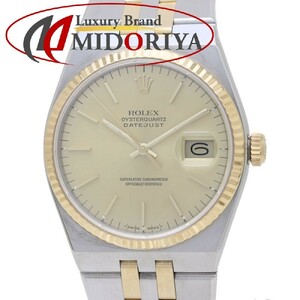 ROLEX ロレックス デイトジャスト 17013 クオーツ【電池交換済】K18YGxステンレススチール メンズ /39193【中古】【腕時計】