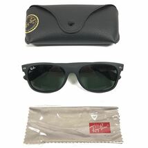 美品【レイバン】基準内 Ray-Ban サングラス NEW WAYFARER ウェイファーラー RB 2132 黒 メンズ レディース イタリア製 ケース付 送料520円_画像1