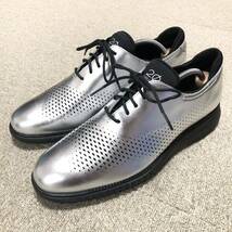 【コールハーン】基準内 COLE HAAN 靴 28cm シルバー色系 カジュアルシューズ スニーカー 本革 レザー 男性用 メンズ 10 M_画像6