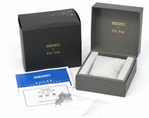 [中古品] 稼働品【SEIKO】セイコー×TIC TAC チックタック 35周年 コラボ SZSB006 4R35-02R0 裏スケルトン 自動巻 箱 保証書付 中古品_画像10