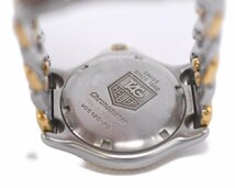 [中古品] 稼働品【TAG Heuer】タグホイヤー セル プロ 200ｍ WG5120 ベゼル35mm クロノメーター 自動巻 ホワイト文字盤 メンズ 中古品_画像9