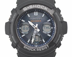 [中古品] 稼働品【CASIO】カシオ G-SHOCK AWG-M100SB-2AJF マルチバンド6 タフソーラー 電波 稼働品 中古品 箱付