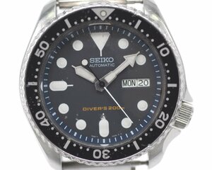 [中古品] 稼働品【SEIKO】セイコー ダイバーズ200ｍ ブラックベゼル 7S26-0020 メンズ 自動巻 中古品