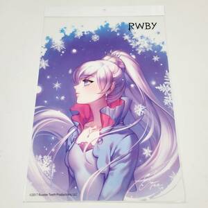 【新品】RWBY　ワイス・シュニー②　A3クリアポスター　ルビー　るびー　氷雪帝国　わいす　日笠陽子　モンティ・オウム【未開封・正規品】