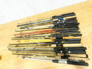 △【中古】(Ｓ21) スピニングロッド /DAIWA /など /大量 /オールド /まとめ /２１本 /約2.4kg /2ピース /竿 / バス釣り /釣り @160