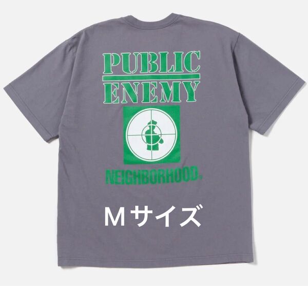 Louie Vega 着用 新品 NEIGHBORHOOD x PUBLIC ENEMY Tee SS-1, Gray, Mサイズ