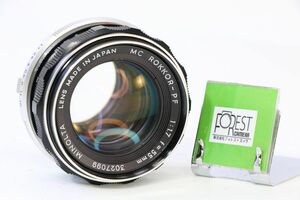 【同梱歓迎】実用■ミノルタ MINOLTA MC ROKKOR-PF 55mm F1.7■AN809