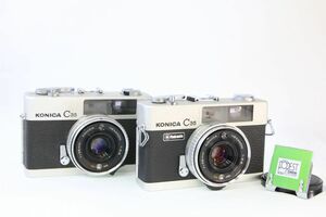 [ including in a package welcome ] Junk 2 piece set #KONICA C35 +flash matic silver #AN2521