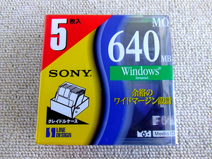 ■ SONY / ソニー 3.5インチ MOディスク 5枚 640MB〔5EDM-640CBD〕■未開封新品②