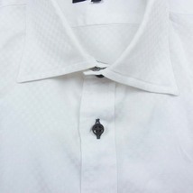 BURBERRY BLACK LABEL バーバリーブラックレーベル ワイドカラーシャツ ホワイト系 38【中古】_画像3