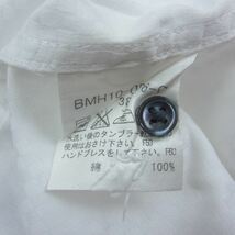 BURBERRY BLACK LABEL バーバリーブラックレーベル ワイドカラーシャツ ホワイト系 38【中古】_画像5