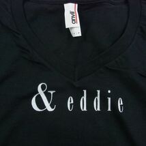 ブラックアンドエディ black＆eddie プリント Tシャツ Vネック ブラック系 M【中古】_画像3