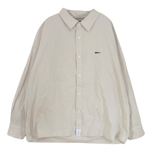 DESCENDANT ディセンダント DAWSON CHAMBRAY LS SHIRT FULL カシャロ刺繍 レギュラーカラー 長袖 シャツ ベージュ系【中古】