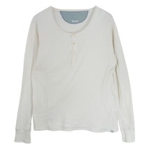 VISVIM ビズビム 13AW 0113205010056 PLAIN VINTAGE HENLEY L/S プレーン ヴィンテージ ヘンリーネック 長袖 ワッフル Tシャツ 2【中古】_画像1