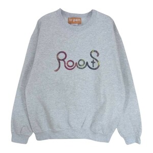 ティーアールサスペンション tr.4 suspension RootS CREW NECK SWEAT プリント クルーネック スウェット トレーナー グレー系 M【中古】