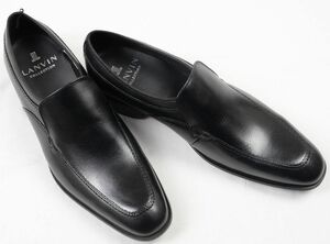 ●LANVIN COLLECTIONランバンコレクションスリップオンシューズ(83900,黒,26.0)新品