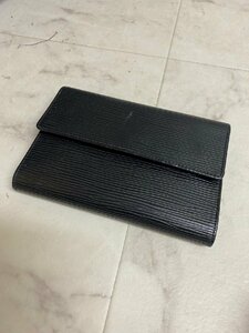 NH100339☆1円～スタート☆◆LOUIS VUITTON ルイヴィトン◆エピ 黒　三つ折り財布　折りたたみ財布　ポルト　