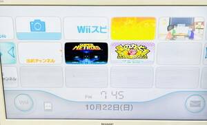 Wii　本体　 VC　2本入り　スーパーメトロイド　星のカービィ　等　内蔵ソフト