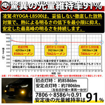 トヨタ エスクァイア (80系 前期) 対応 H16 LED バルブ 凌駕L8500 フォグランプキット 8500lm イエロー 黄色 3000K 35-A-1_画像7