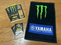 モンスターエナジーMONSTER ENERGY /ヤマハYAMAHA【 V・ロッシVR46非売品ステッカー&タオル】#46_画像1