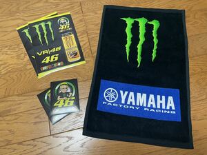 モンスターエナジーMONSTER ENERGY /ヤマハYAMAHA【 V・ロッシVR46非売品ステッカー&タオル】#46