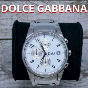 動作品　DOLCE&GABBANA　腕時計　ドルガバ　ホワイト D&G TIME　白　定価11万円