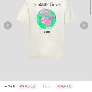 【未使用に近い】 MSGM Tシャツ 半袖 Fantastic Green