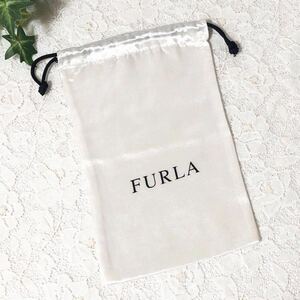  Furla [FURLA] long wallet storage bag (3105) regular goods accessory inside sack cloth sack pouch 14×22cm white cloth made nylon cloth pouch pouch 