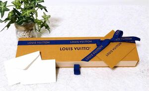 ルイヴィトン「LOUIS VUITTON」小物用空箱 メッセージカード付き (2983) 正規品 付属品 27.5×6.5×3cm ロング