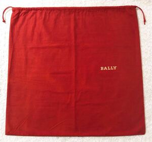 バリー「BALLY」バッグ保存袋 (2846) 正規品 付属品 内袋 布袋 巾着袋 布製 レッド 58×57cm 大きめサイズ