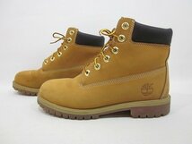 Timberland / ティンバーランド ウォータープルーフプレミアムブーツ 12909 レザーブーツ レディース サイズ : 24cm ブラウン_画像3