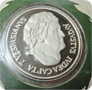 レア 限定品 1520年 ローマ帝国 条約締結 古代ローマ皇帝 デナリウス銀貨図 ティトゥス 印章 記念品 純銀製 メダル コイン レリーフ 紋章
