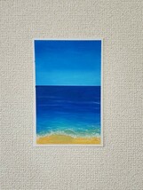 パステル画　海の絵　風景画_画像2