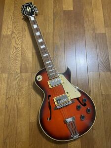 Flavor flavour full ako electric guitar Lespaul type LP type F hole ho low body body only bi The -ruFlauorf Ray bar 