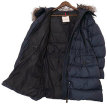 モンクレール APHROTI GIUBBOTTO ロングダウンジャケット 1B510 02 C0059 レディース ネイビー MONCLER 中古 【アパレル・小物】_画像4