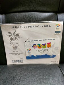 希少　未使用　テレホンカード　長野冬季オリンピック　記念品 1998 SNOWLETS olympic winter games　白色