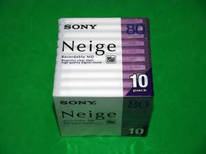 未開封 未使用 SONY MD Neige 80分 10枚パック