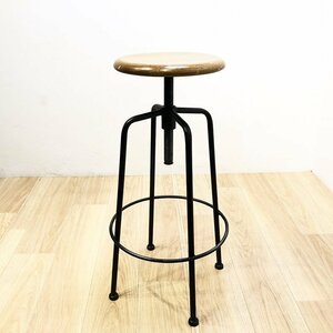 ◇CRASH GATE クラッシュゲート Knot antiques ノットアンティークス CONVEX STOOL L コンベックス 昇降スツール L アイアン（16）