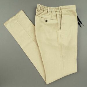 【新品未使用】PT Torino ピーティートリノ◆PT01◆46◆SLIM FIT◆ベージュ ドローコード ウエストギャザー イージー パンツ◆リラックス