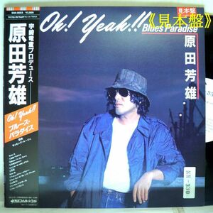 【検聴合格】1983年・並盤・美ジャケット・帯付《見本盤》原田芳雄・宇崎竜童 「 Oh! Yeah! ブルース・パラダイス」【LP】