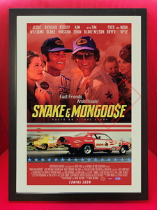 ポスター★映画『Snake&Mongoose』2013 #1★Hot Wheels/Mopar/モパー/NHRA／ドラッグレース/バラクーダ/Plymouth/Mattel