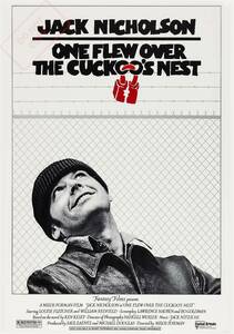 ポスター『カッコーの巣の上で』（One Flew Over the Cuckoo's Nest）海外版★アメリカン・ニューシネマ/ジャック・ニコルソン