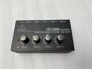 ★behringer ベーリンガー★MX400 Micro MIX オーディオミキサー【中古/現状品/動作未確認ジャンク】