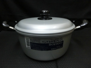 未使用品 長期保管品 北陸アルミニウム 22cm 3.9L 両手鍋 アルテベーシック